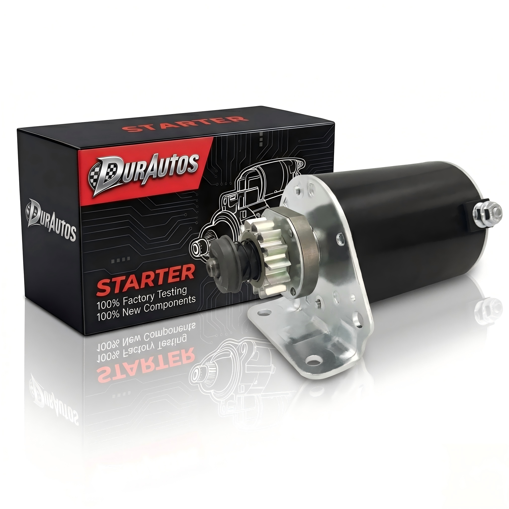 Durautos 5777 Steel Gear Starter Motor Replacement for Briggs