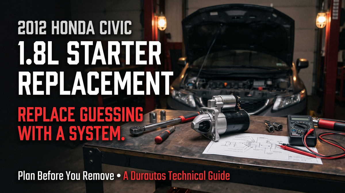 2012 Honda Civic 1.8L Starter Replacement: Replace Guessing With a System