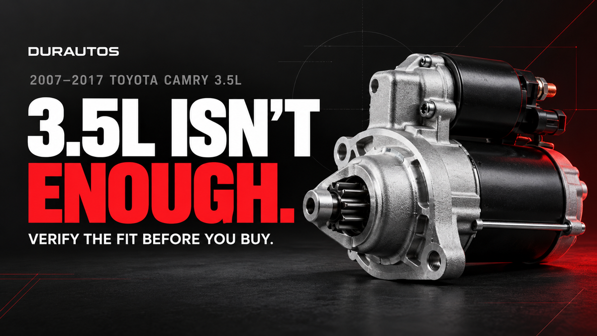 2007-2017 Toyota Camry 3.5 Starter: Clarity Before You Buy