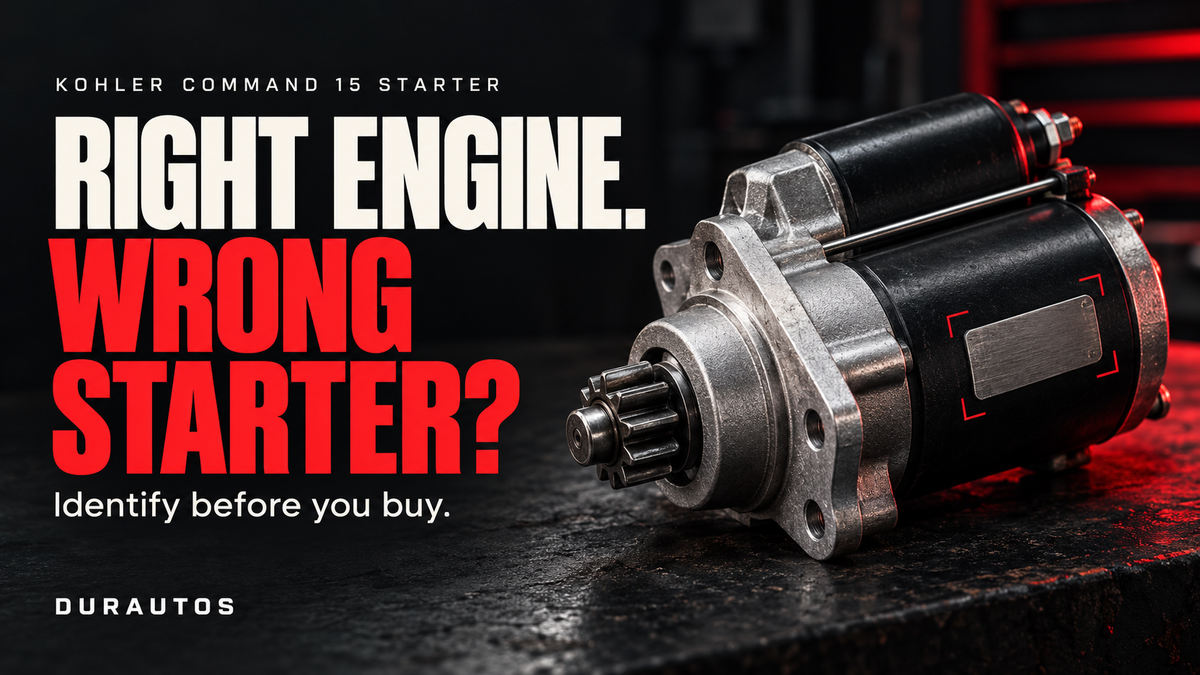 Before You Buy a Kohler Command 15 Starter, Know What You’re Replacing