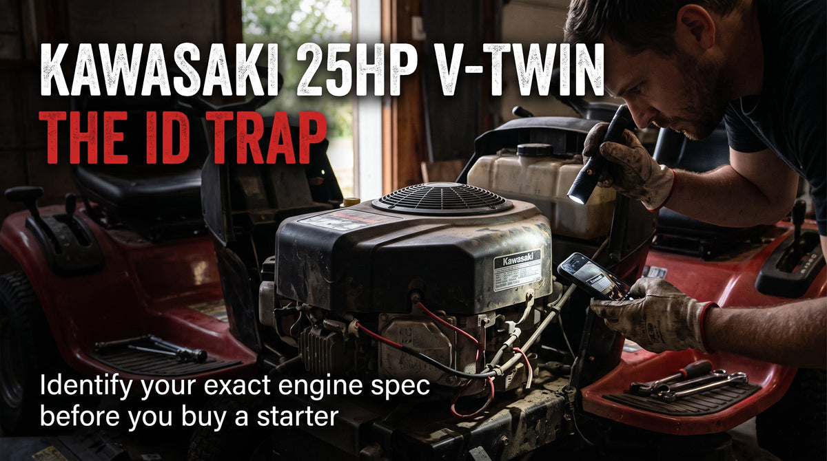 Kawasaki 25HP V-Twin: The Mechanics of Clarity in Engine Identification