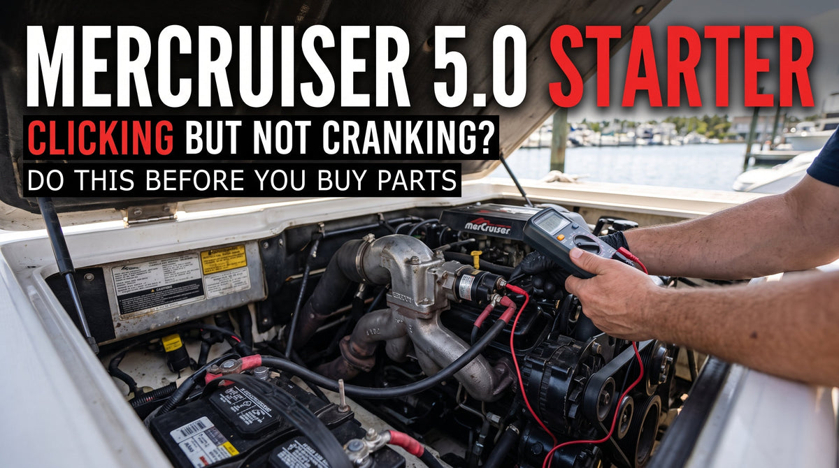 When a MerCruiser 5.0 Starter Only Clicks: Stop Guessing, Start Diagnosing