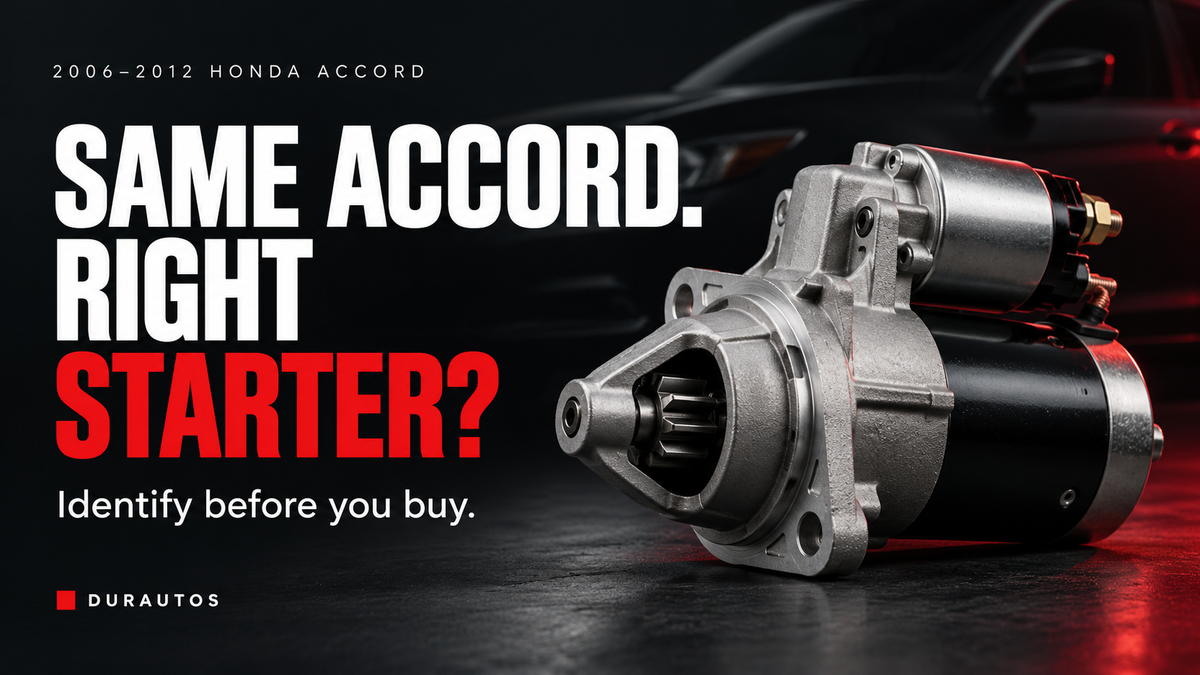 2006-2012 Honda Accord Starter Motor: Identify Before Buying