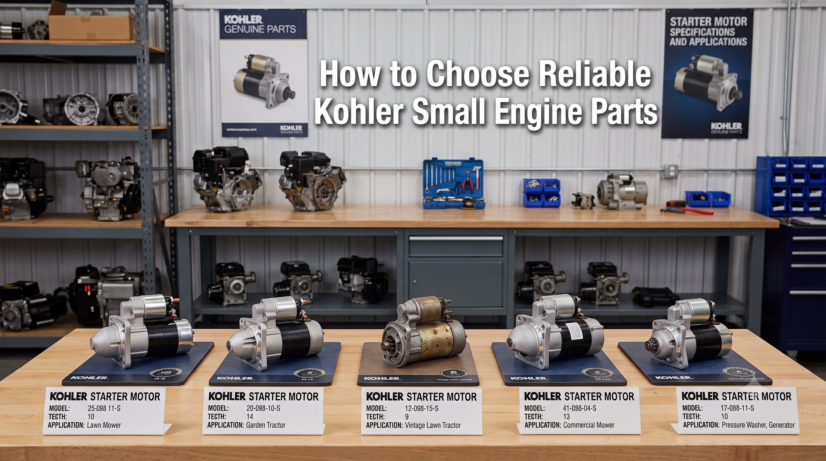 How to Choose Reliable Kohler Small Engine Parts
