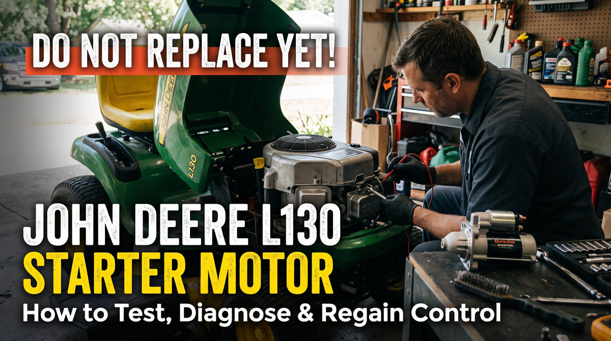 John Deere L130 Starter Motor: Why a No-Crank Problem Can Mislead You