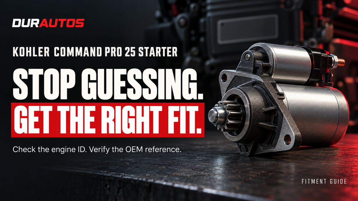 Kohler Command PRO 25 Starter: Stop Guessing. Start With What Fits.