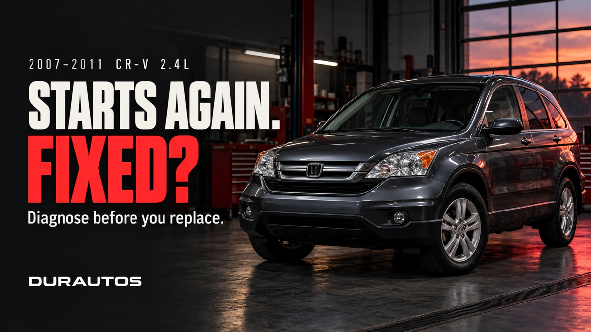 2007-2011 CR-V 2.4L Starter: A Restart Is Not a Repair