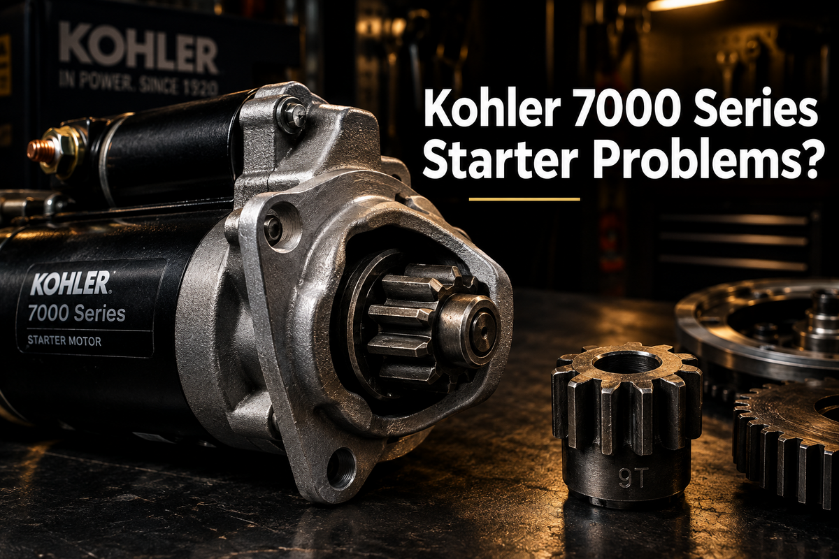 Kohler 7000 Series Starter Problems? Start With the 9-Tooth Question