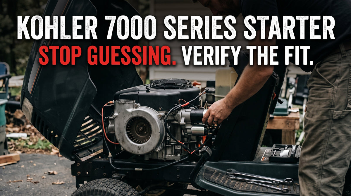 Kohler 7000 Series Starter: Stop Guessing, Verify the Fit