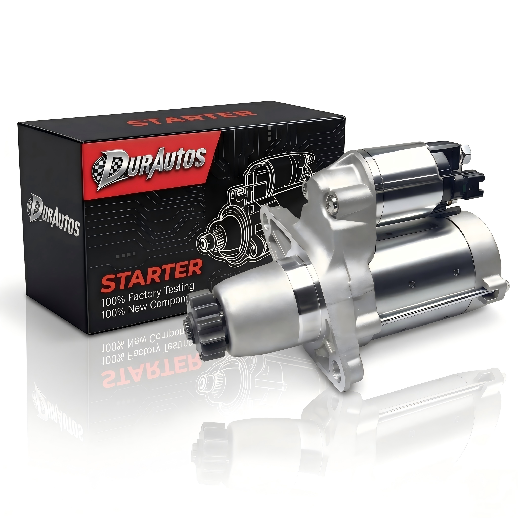 Durautos 17825 Starter Motor for Toyota Camry Lexus RX350, 28100-20021 replacement