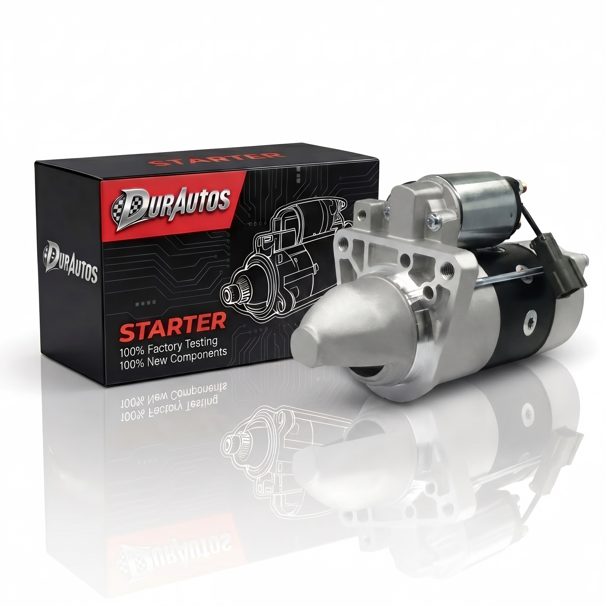 Durautos 17867 New Starter Motor Replacement for Nissan Titan 2004-2011 Armada 2004-2009 Pathfinder 5.6 2004-2010, Infiniti QX56 2004-2010 5.6L V8 Gas Engine OE# 233007S000 M2T85571