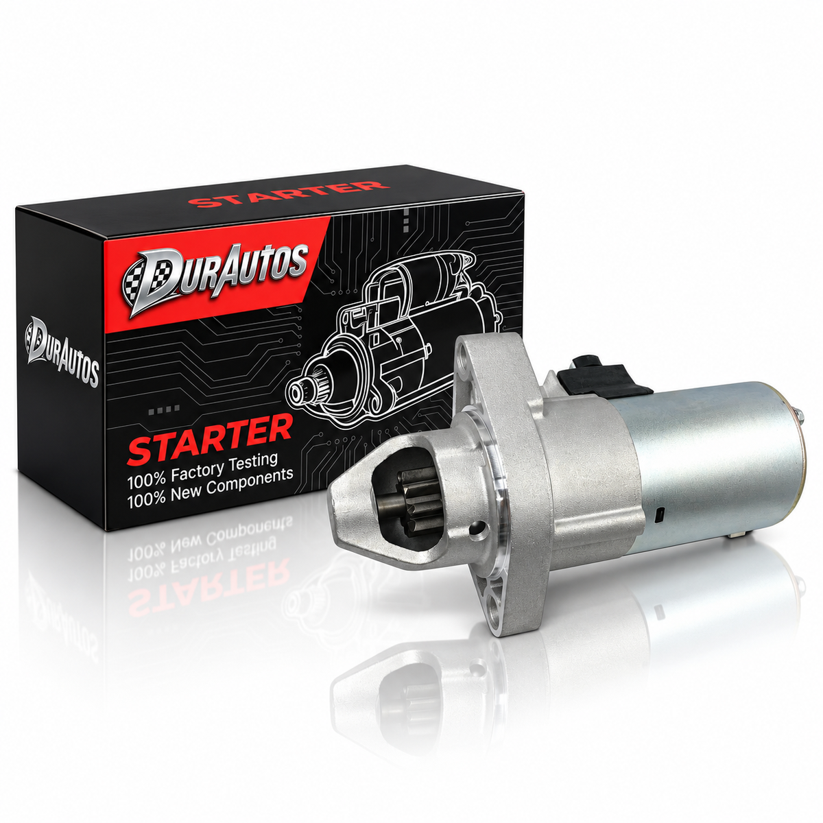 Durautos Starter Motor for Honda Accord 2003-2005, Element 2003-2006 2.4L, Replaces 31200-RAA-A51, 06312-RAA-506, 17870