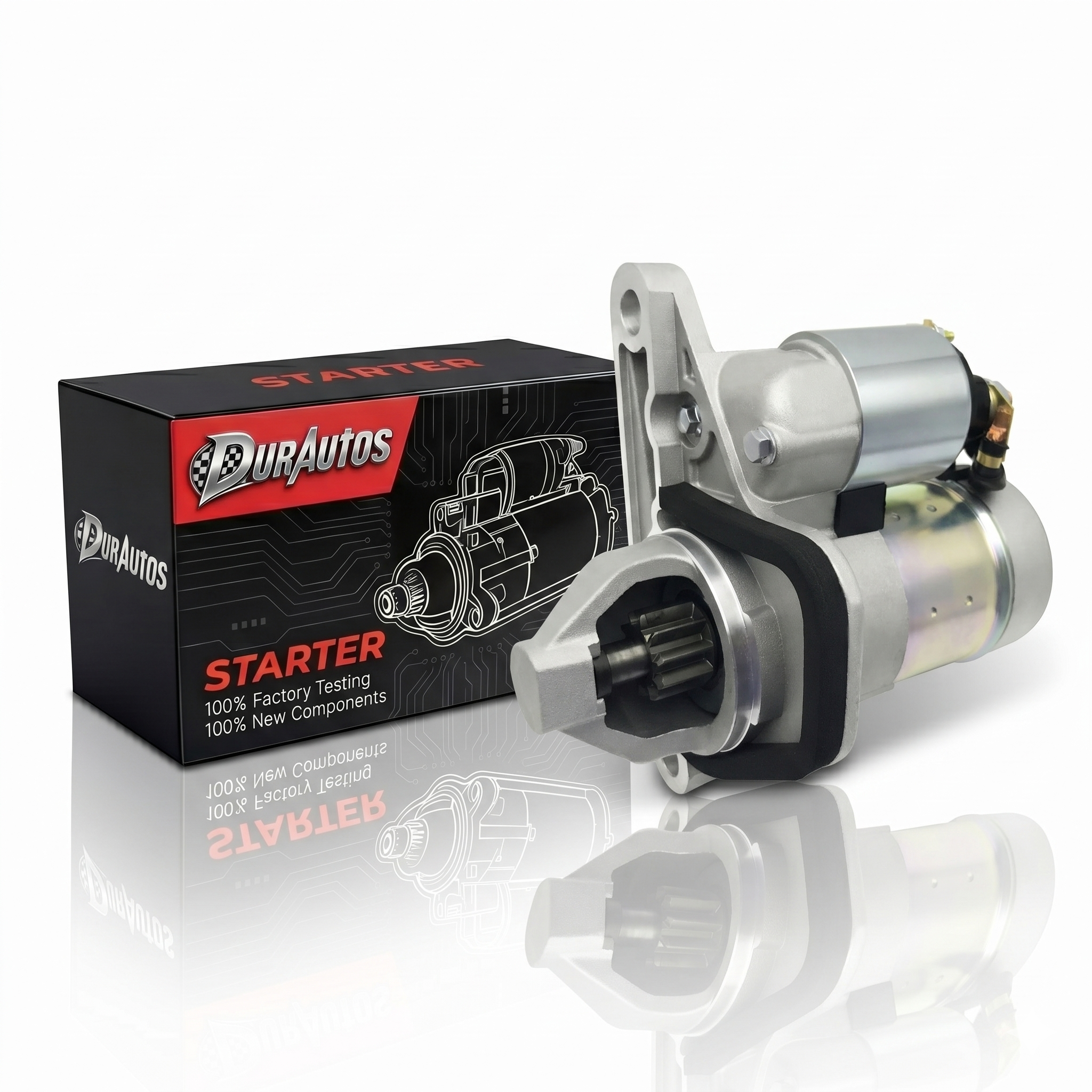 Durautos 17982 Starter Motor Replacement for Nissan Sentra 2.0L 1.8L 1.6L 07-19, Versa 1.8 07-12, Juke 11-17, Cube 09-14, NV200 13-21, Chevrolet City Express 15-18 L4 Engine OE#: S114-902A 19317693