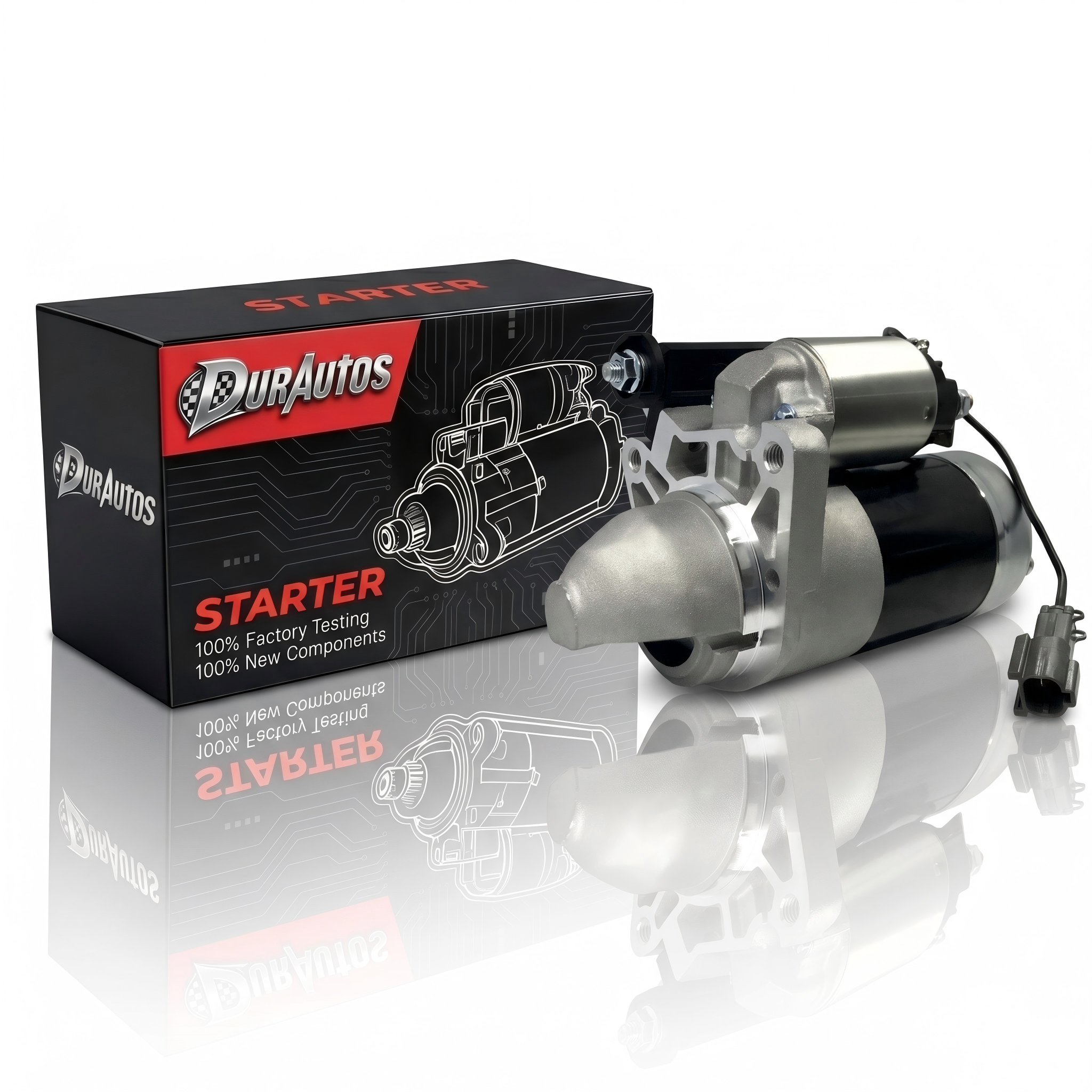 Durautos 19068 New Starter Motor Replacement for 2009-2022 Nissan Titan Armada Pathfinder NV2500 NV3500 Infiniti QX56 QX80 QX70 Q70 Q70L FX50 M56 5.6 5.0 V8 Engine OE#: 23300-1CA0A 410-48313