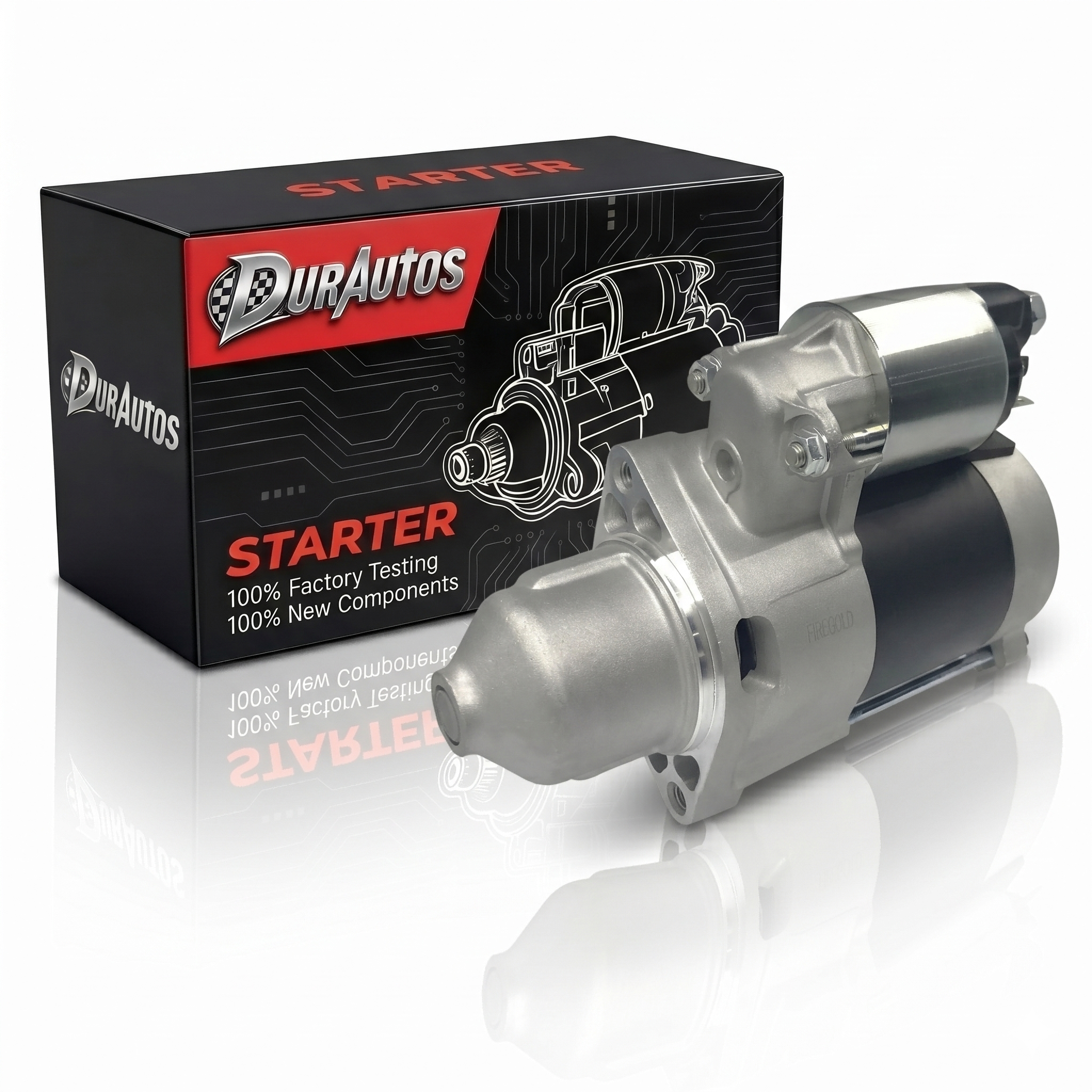 Durautos 19169 New Starter Motor Replacement for Kawasaki FX730V FX691V FX600V FX651V FX541V FX481V, John Deere 636M 652R 648R Z445 Z920A WHP52A WH48A, OE#: 21163-7023 21163-0756 21163-0754 428000-6600