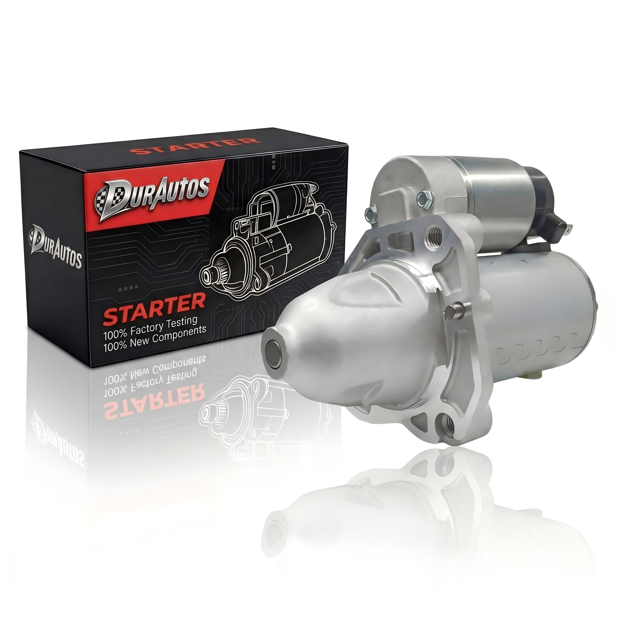 Durautos 19185 New Starter Motor Replacement for 2011-2016 3.6L V6 Engine Dodge Durango Charger Challenger, Jeep Grand Cherokee, Chrysler 300, Ram 1500, OE#: 04801852AB 4801852AB RL801852AB SND0787
