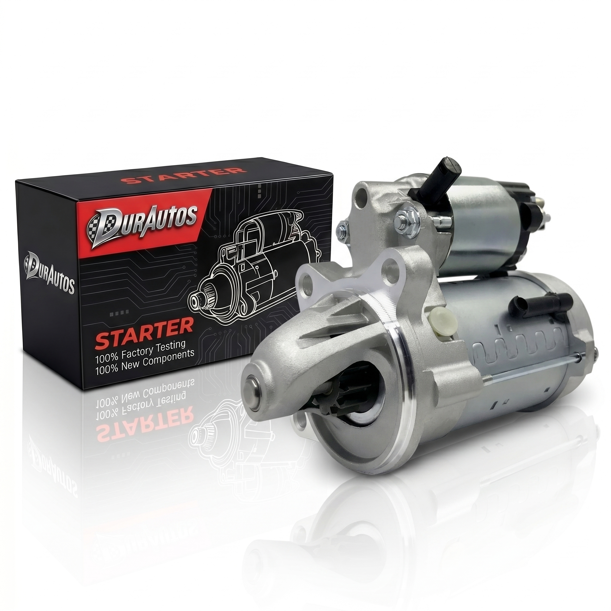 Durautos 19247 Starter Motor Replacement for 13-17 Ford F150 5.0 2014 F150 6.2, 13-19 F250 F350 6.2, 13-19 E350, 13-14 Expedition E150 E250 Lincoln Navigator, 13-19 F450 F550 F59 F53 6.8 V8 V10
