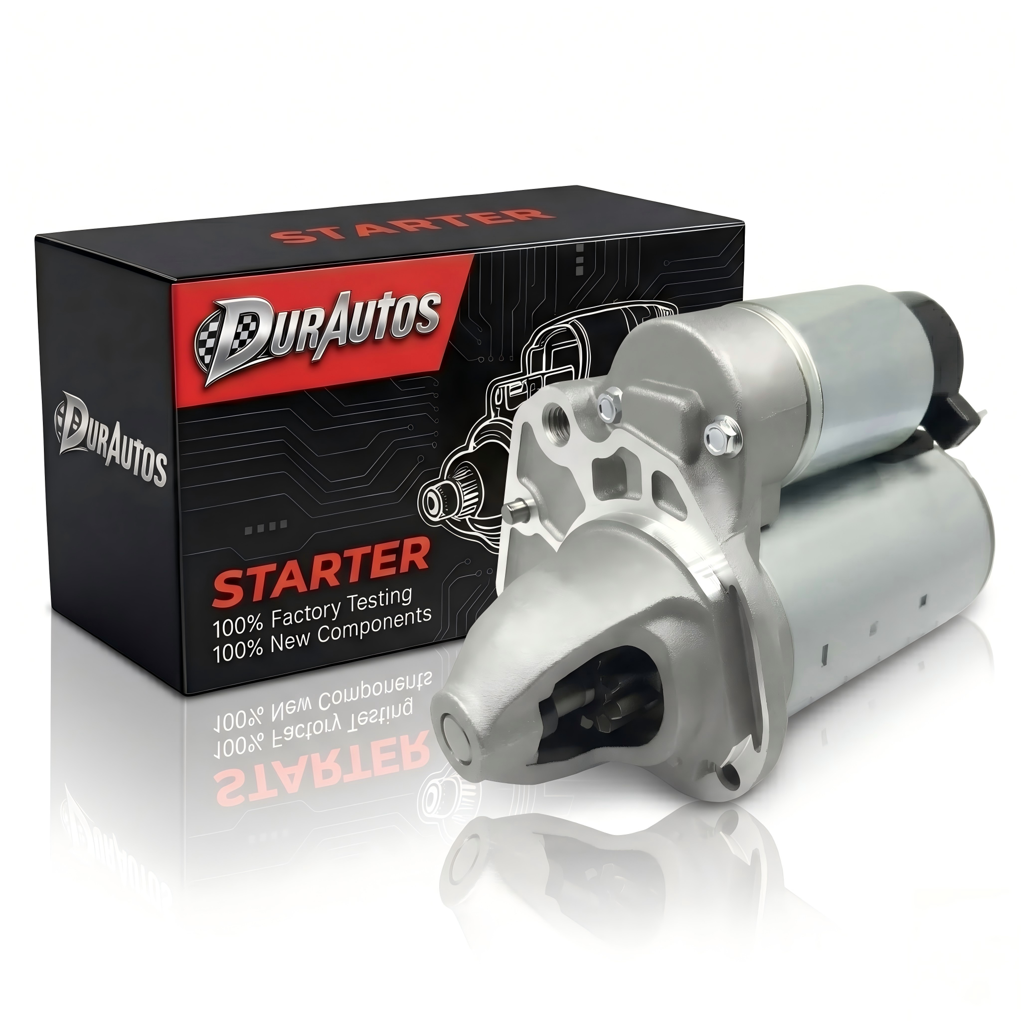 Durautos 19616 New Starter Replacement for 11-21 V6 3.6L Chrysler 200 Town & Country, Dodge Journey Grand Caravan Avenger, Ram C/V Promaster 1500 2500 3500, 14 Jeep Cherokee 3.2L