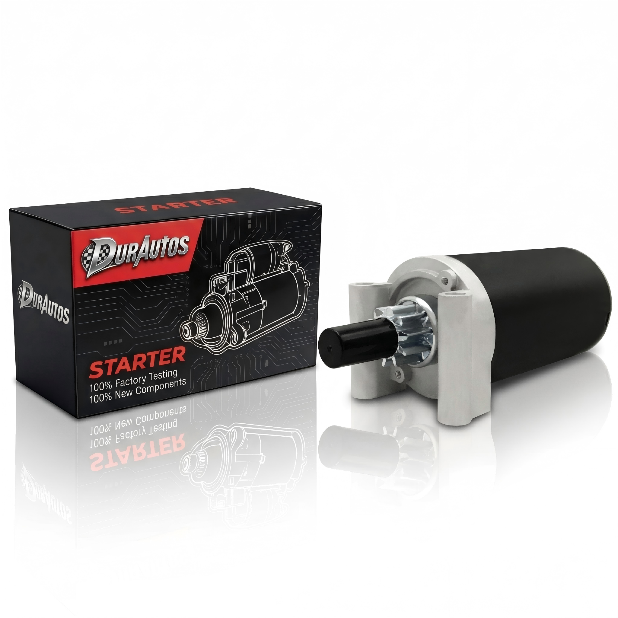 Durautos 5801 Kohler Starter (10-Teeth) Replacement for 7000 Series Courage Twin Engine KT745 KT740 KT735 KT725 SV715 SV720 SV725 SV730 SV735 SV740 SV840 20HP-27HP 3209808 32-098-08 3209801 3209803