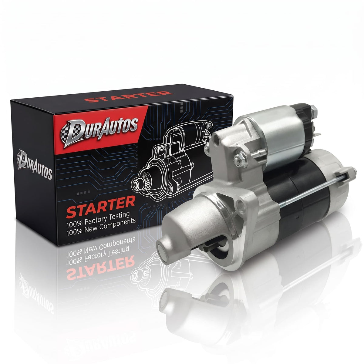 Durautos Starter Motor for Kubota ZD21 D722 D782 Diesel 18-21HP, Replaces 1G023-63010