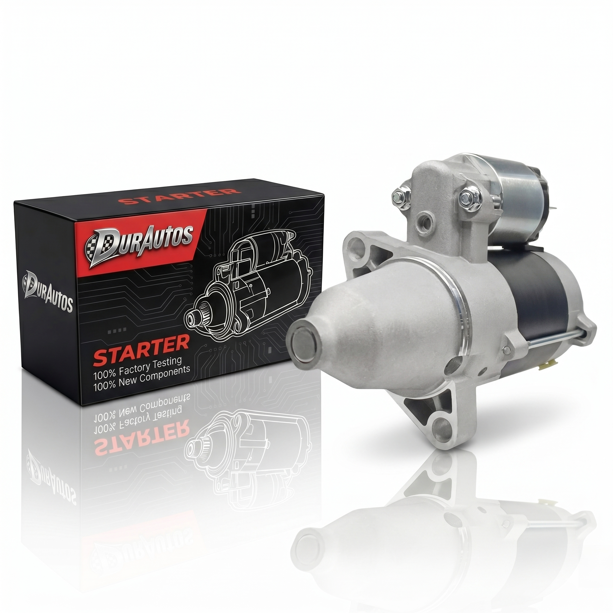 Durautos 19612 New Starter Motor Replacement for 35hp Briggs & Stratton Vanguard V-Twin 32hp Air Cooled Engine 845760 845640 845761 807383 809054 428000-0230 84006533 SND0529 410-52156